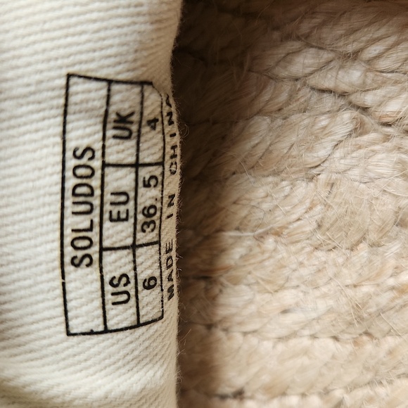 Soludos x Jason Polan Wink Espadrille slip-ons, size 6 - Picture 2 of 9